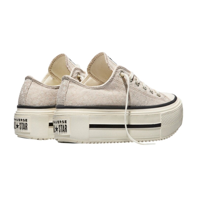 Converse Chuck Taylor All star Lift Double Stack Platform Deer Bej Kadın Sneaker Ayakkabı - 4