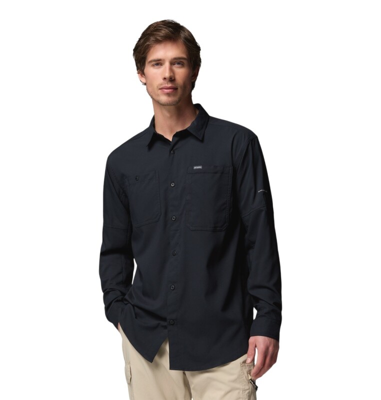 Columbia AM3465 Silver Ridge Utility II LS Siyah Erkek Gömlek - Columbia