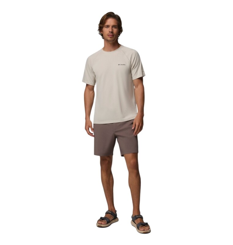 Columbia AO0944 Alpine Chill Pro SS Crew Kahverengi Erkek Tshirt - 5
