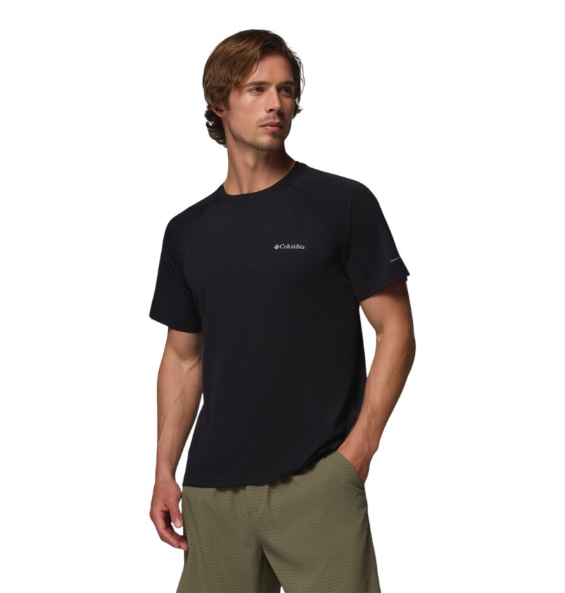 Columbia AO0944 Alpine Chill Pro SS Crew Siyah Erkek Tshirt - 1