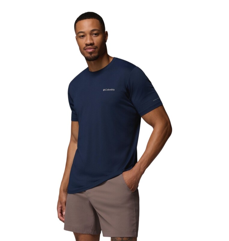 Columbia AO1671 Tech Trail Utility SS Crew Lacivert Erkek Tshirt - Columbia (1)