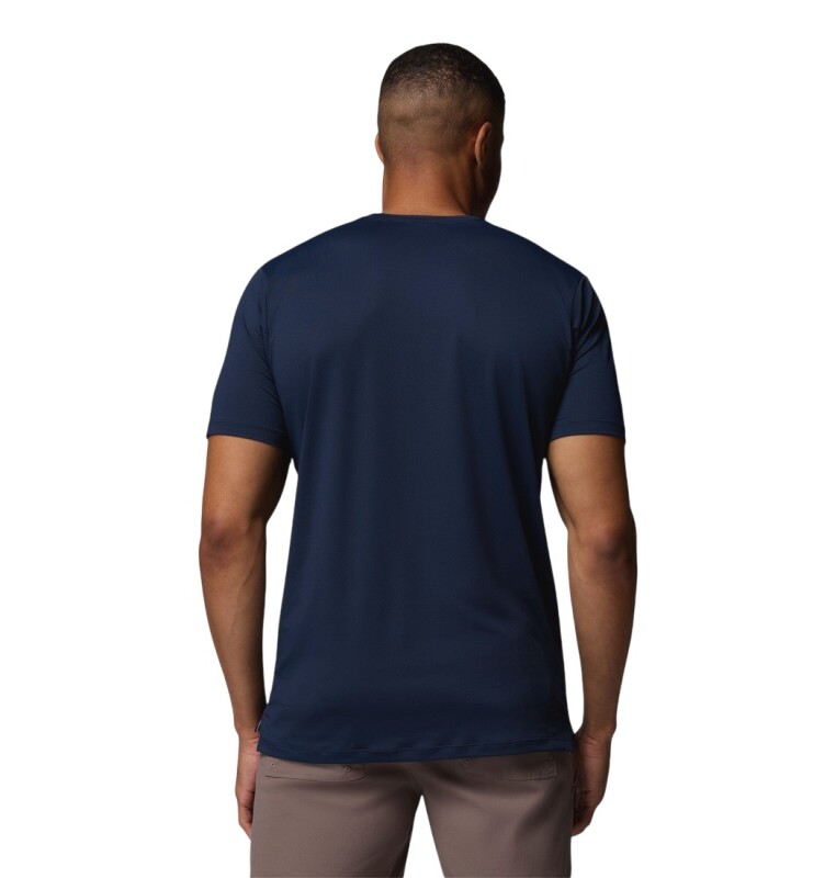 Columbia AO1671 Tech Trail Utility SS Crew Lacivert Erkek Tshirt - 3
