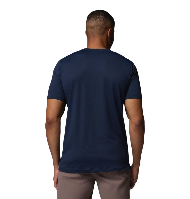 Columbia AO1671 Tech Trail Utility SS Crew Lacivert Erkek Tshirt - 3