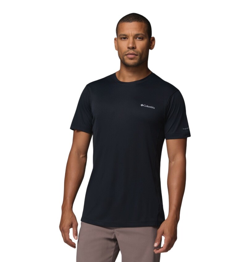 Columbia AO2717 Zero Rules Light SS Crew Siyah Erkek Tshirt - 1