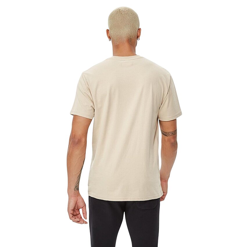 Columbia Basic Big Logo Brushed SS Tee Bej Erkek Tshirt - 2