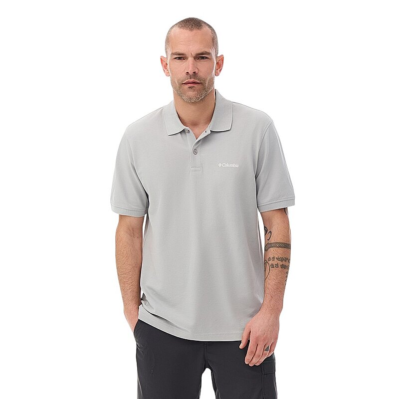 Columbia CS0214 M Cascade Range Solid Polo II Gri Erkek Polo Tshirt - Columbia