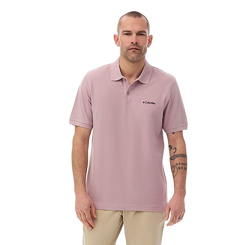 Columbia CS0214 M Cascade Range Solid Polo II Mor Erkek Polo Tshirt - Columbia