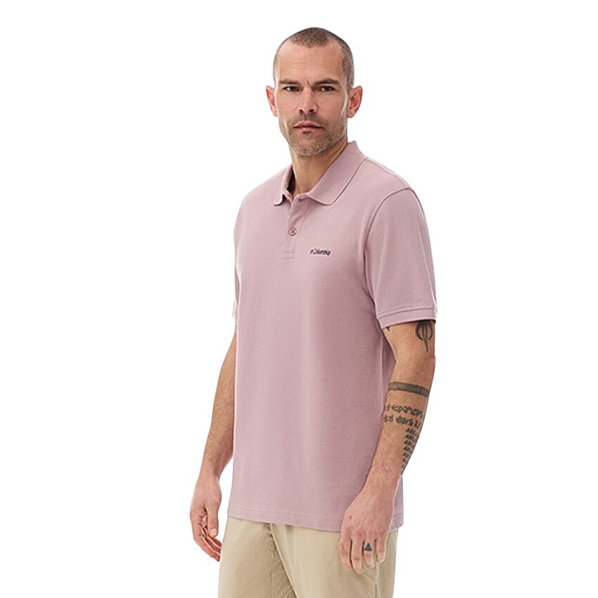 Columbia CS0214 M Cascade Range Solid Polo II Mor Erkek Polo Tshirt - 2