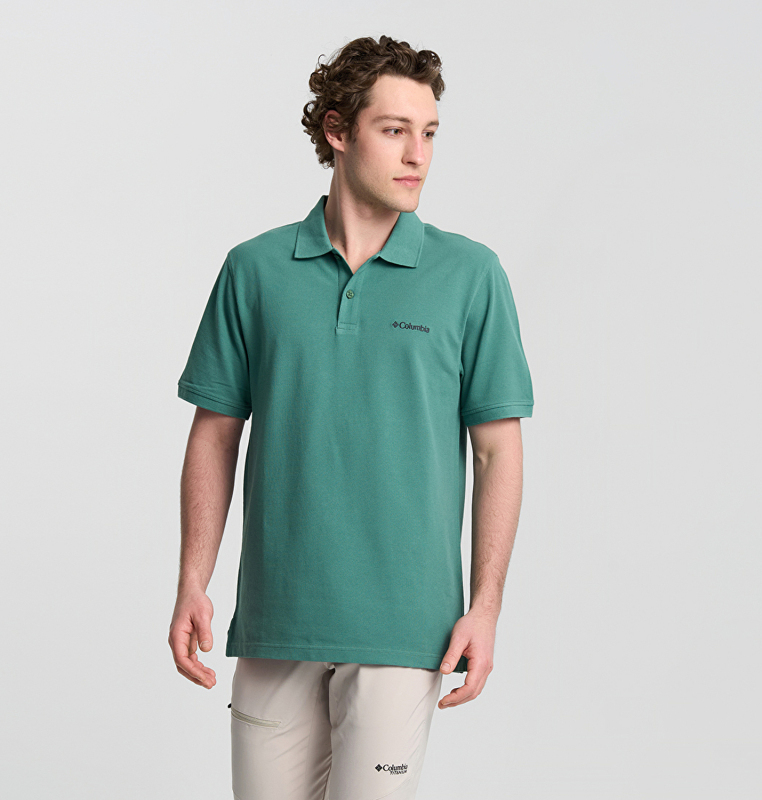 Columbia Cascade Range Solid II Polo Tshirt Erkek - Columbia (1)