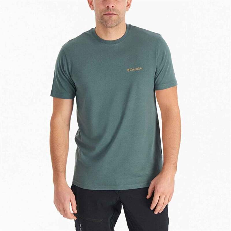 Columbia Basic SM Logo Brushed SS Erkek Tshirt - Columbia