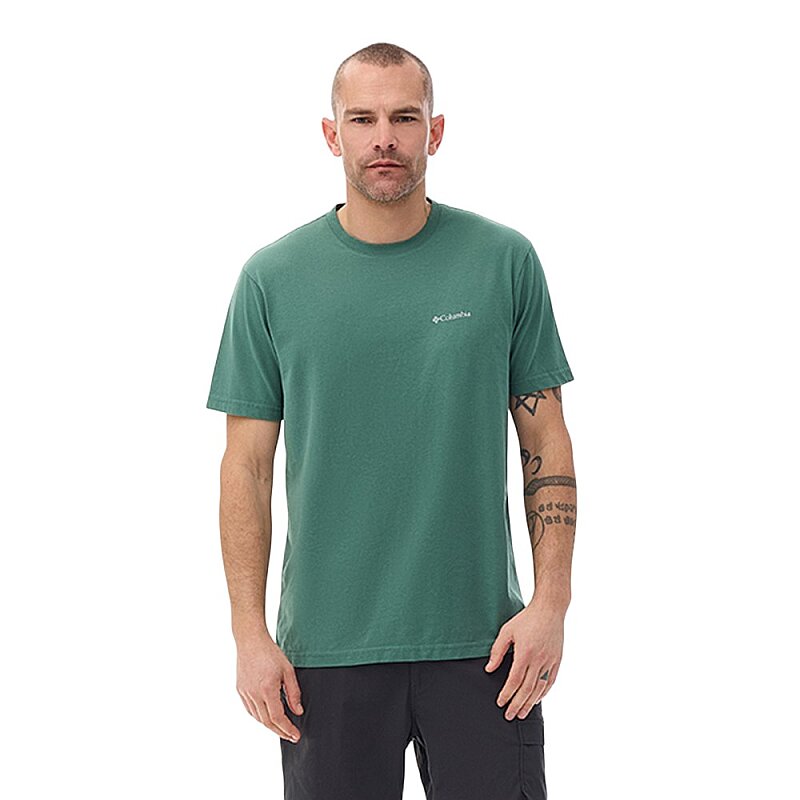 Columbia CS0282 CSC M Basic SM Logo Brushed SS Tee Haki Erkek Tshirt - 1