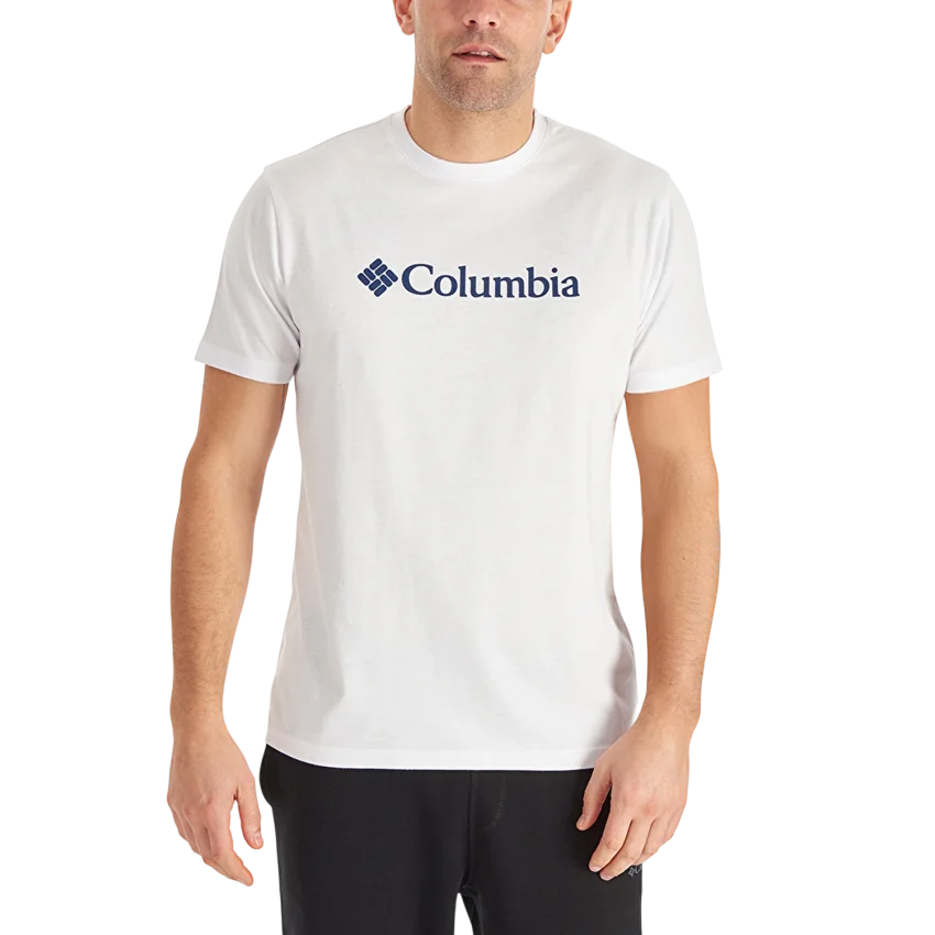 Columbia Basic Big Logo Brushed SS Erkek Tshirt - 1