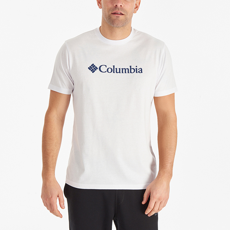 Columbia Basic Big Logo Brushed SS Erkek Tshirt - 1