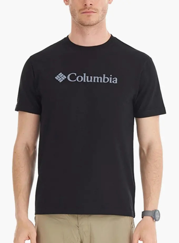 Columbia CS0287 CSC M Basic Big Logo Brushed SS Tee Erkek Tshirt - Columbia