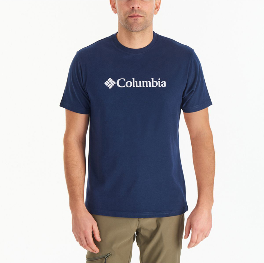 Columbia CS0287 CSC M Basic Big Logo Brushed SS Tee Erkek Tshirt - 1