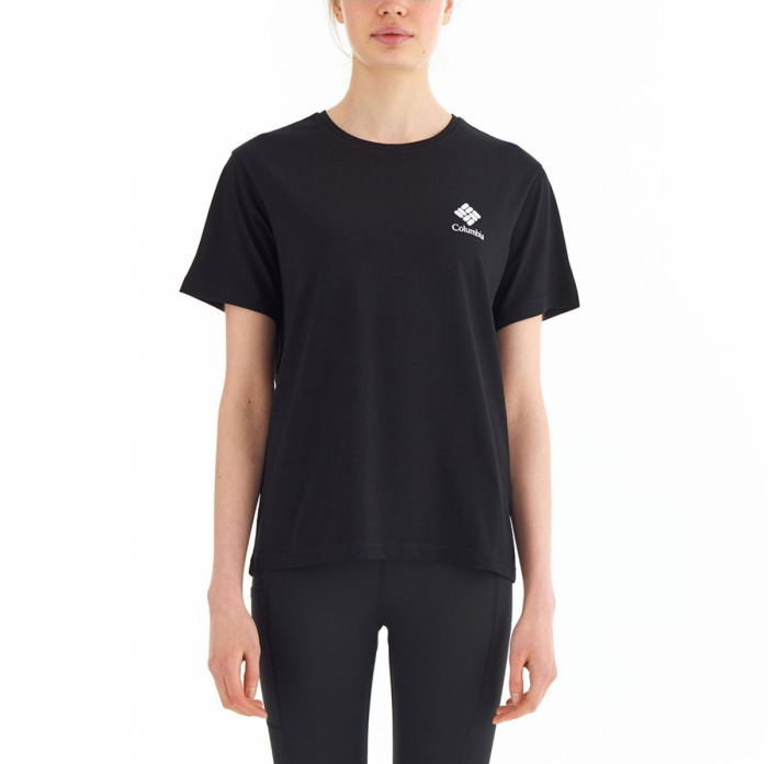 Columbia CS0316 CSC W Stacked Mini Gem Logo Kadın Tshirt - 1
