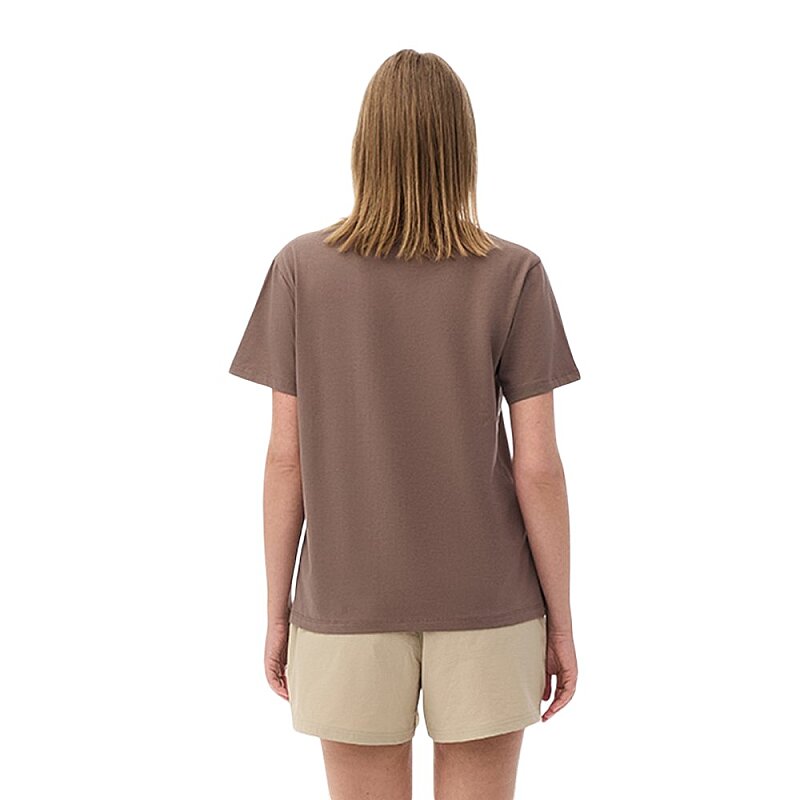Columbia CS0316 CSC W Stacked Mini Gem Logo Kahverengi Kadın Tshirt - 3