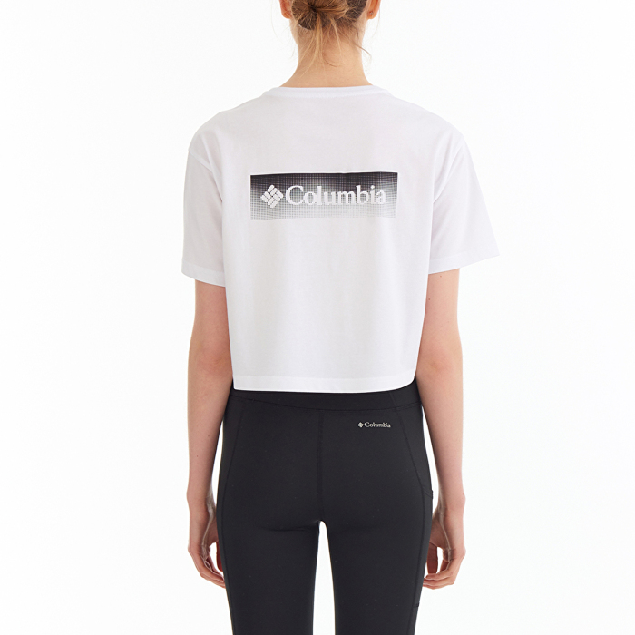 Columbia CS0317 CSC W Framed Halftone Logo SS Tee Kadın Tshirt - 2