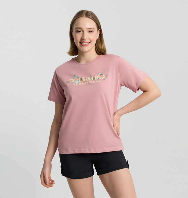 Columbia CS0427 CSC W Outback Critters 2 SS Tee Kadın Tshirt - 5