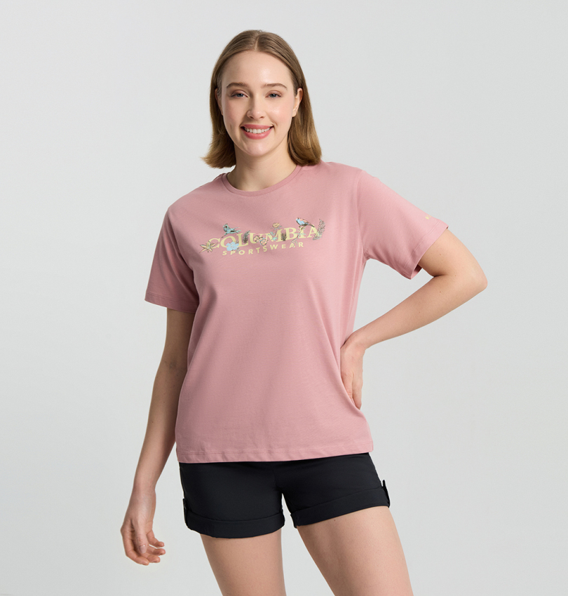 Columbia CS0427 CSC W Outback Critters 2 SS Tee Kadın Tshirt - 5