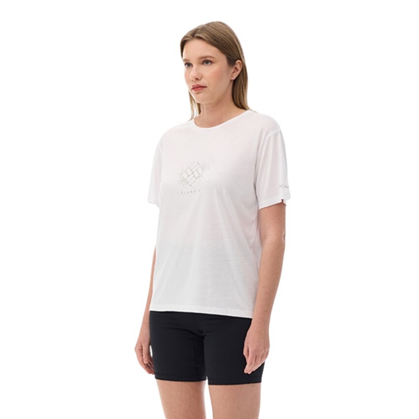 Columbia CS0490 CSC W Splattered SS Tee Beyaz Kadın Tshirt - 2