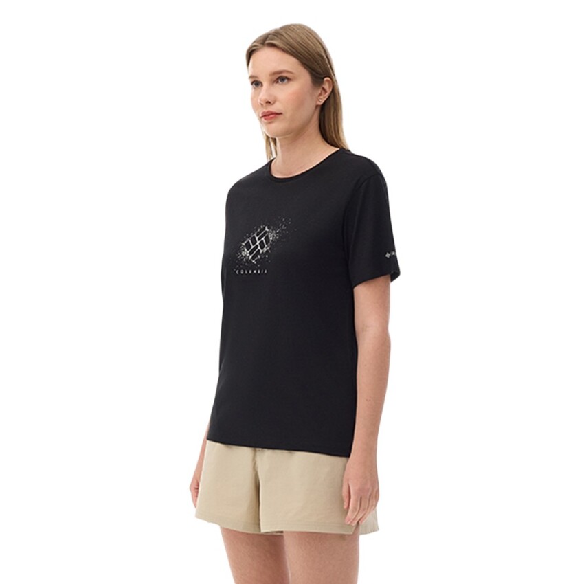 Columbia CS0490 CSC W Splattered SS Tee Siyah Kadın Tshirt - 2