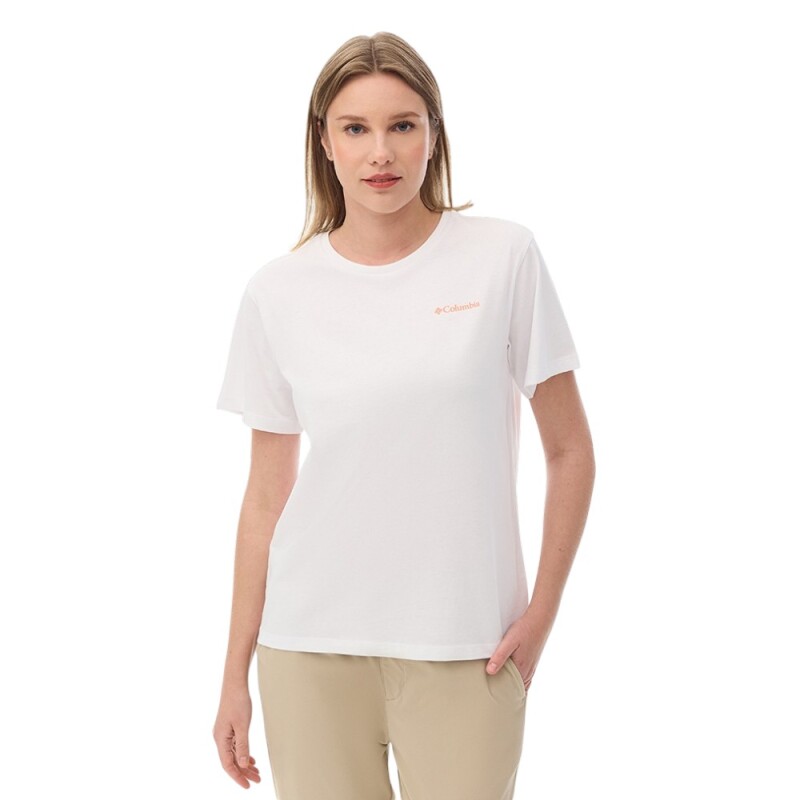 Columbia CS0513 CSC W PFG Inagua Script SS Beyaz Kadın Tshirt - Columbia