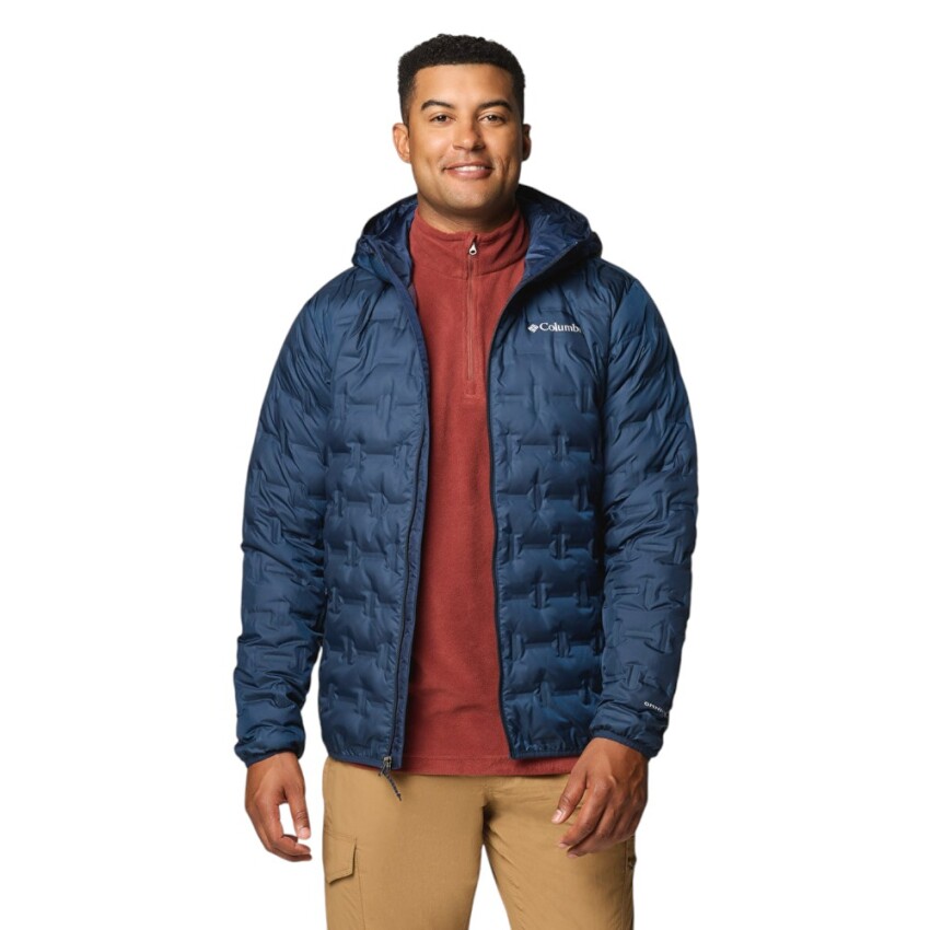Columbia Delta Ridge II Down Hooded Lacivert Erkek Mont - 1