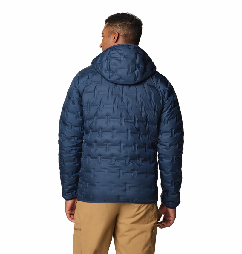 Columbia Delta Ridge II Down Hooded Lacivert Erkek Mont - 2