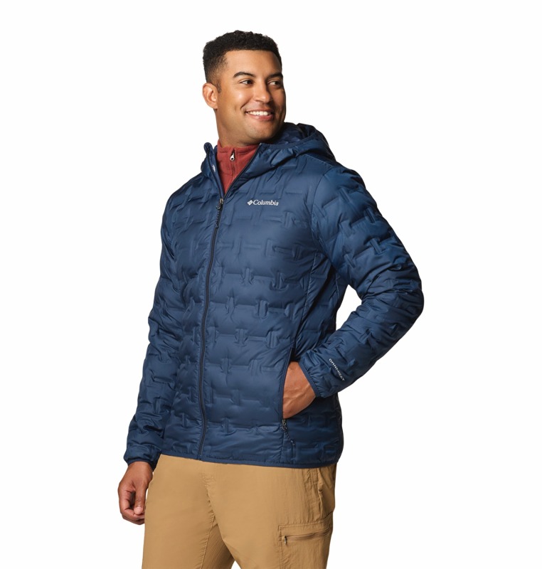 Columbia Delta Ridge II Down Hooded Lacivert Erkek Mont - 3
