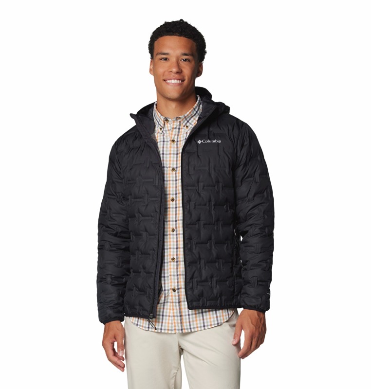 Columbia Delta Ridge II Down Hooded Siyah Erkek Mont - Columbia