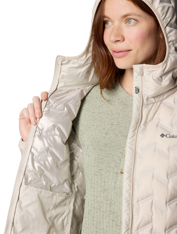 Columbia Delta Ridge II Long Down Jacket Bej Kadın Mont - 6