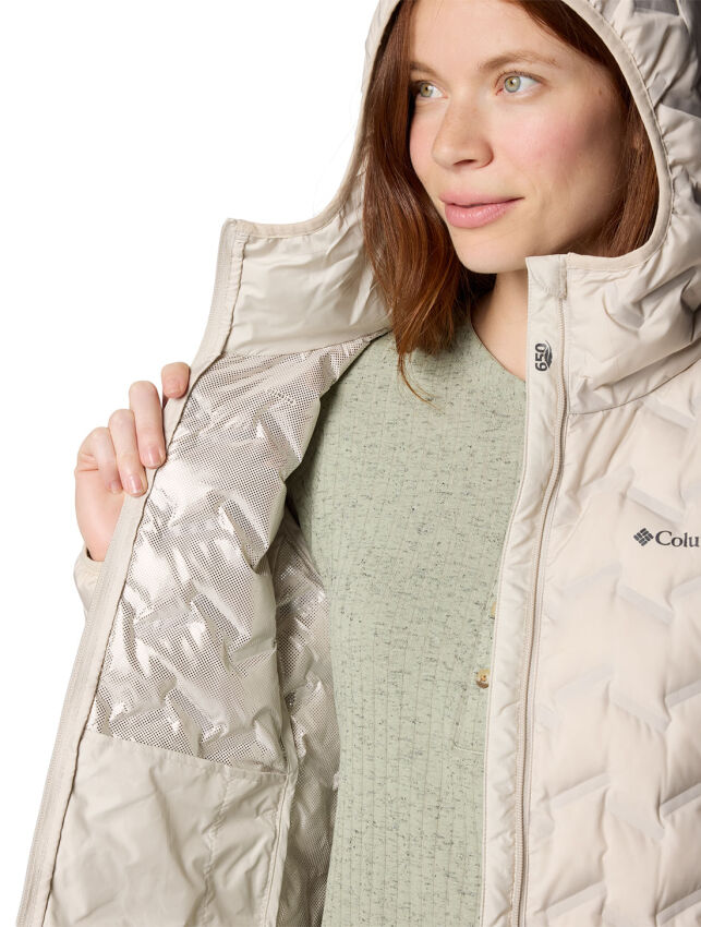 Columbia Delta Ridge II Long Down Jacket Bej Kadın Mont - 6