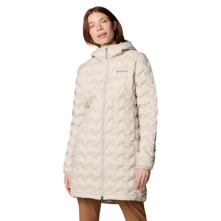 Columbia Delta Ridge II Long Down Jacket Bej Kadın Mont - 1