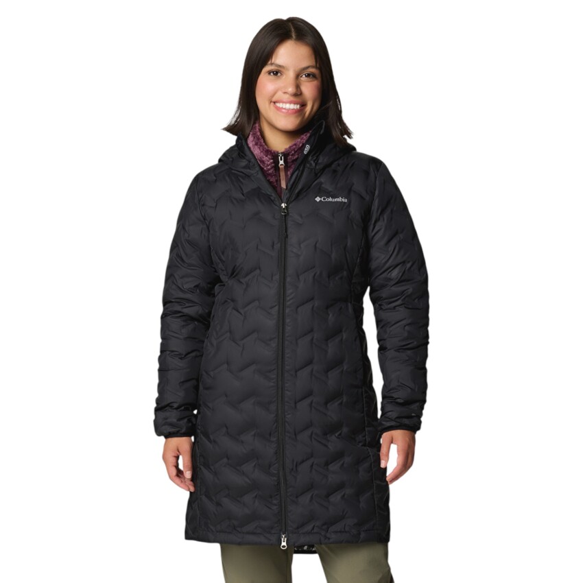 Columbia Delta Ridge II Long Down Jacket Siyah Kadın Mont - 1