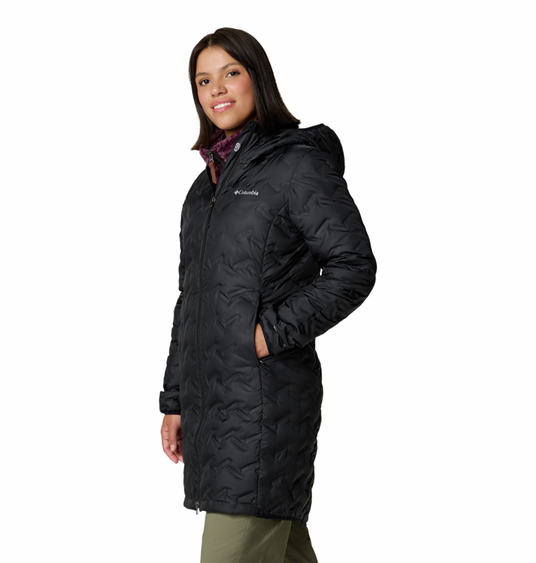 Columbia Delta Ridge II Long Down Jacket Siyah Kadın Mont - 4