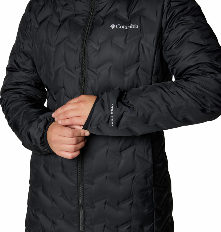 Columbia Delta Ridge II Long Down Jacket Siyah Kadın Mont - 7
