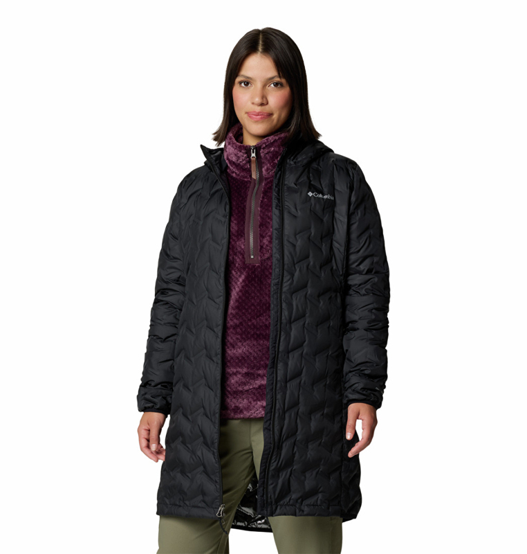 Columbia Delta Ridge II Long Down Jacket Siyah Kadın Mont - 5