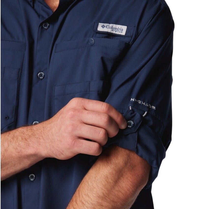 Columbia FM7253 Tamiami II LS Lacivert Erkek Gömlek - 3