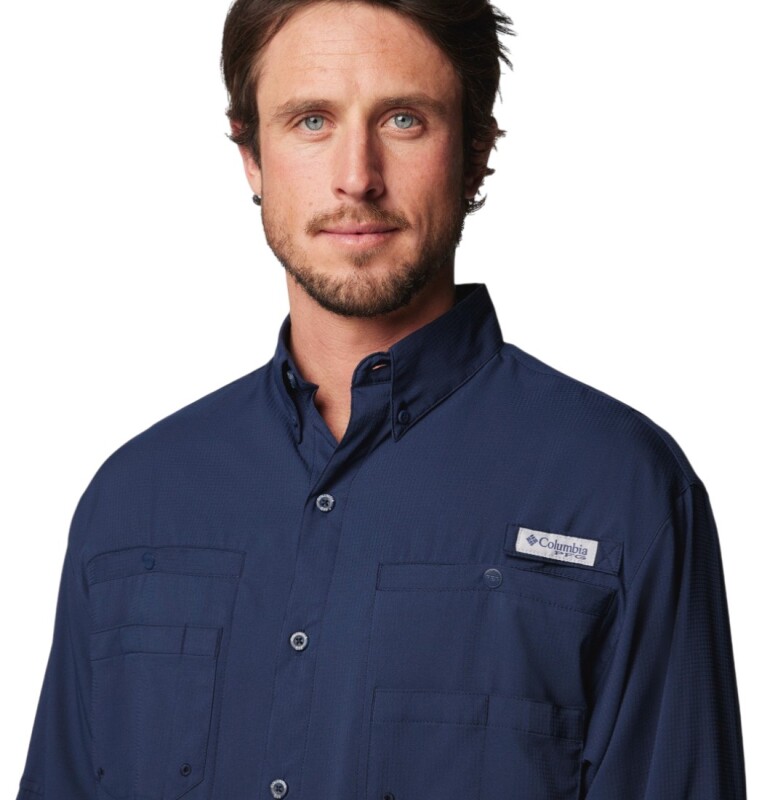Columbia FM7253 Tamiami II LS Lacivert Erkek Gömlek - 4