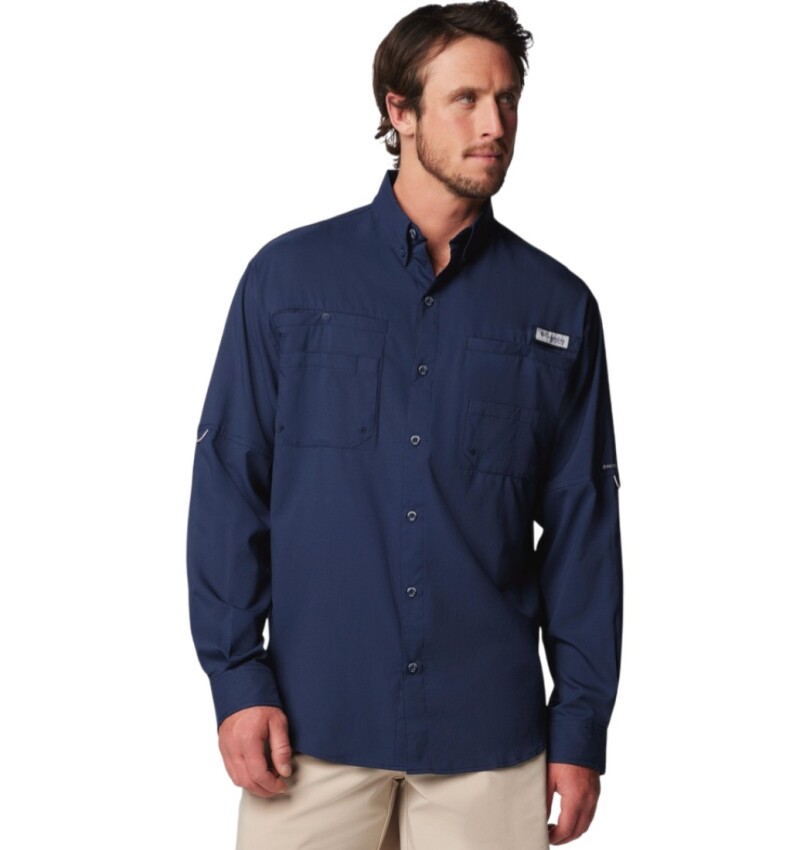 Columbia FM7253 Tamiami II LS Lacivert Erkek Gömlek - 8