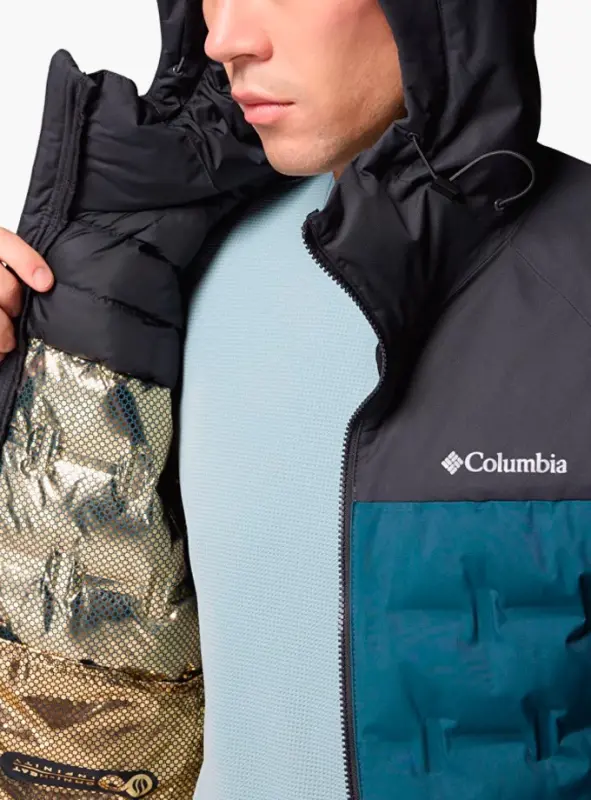 Columbia Grand Trek III Down Hooded Mavi Erkek Mont - 4