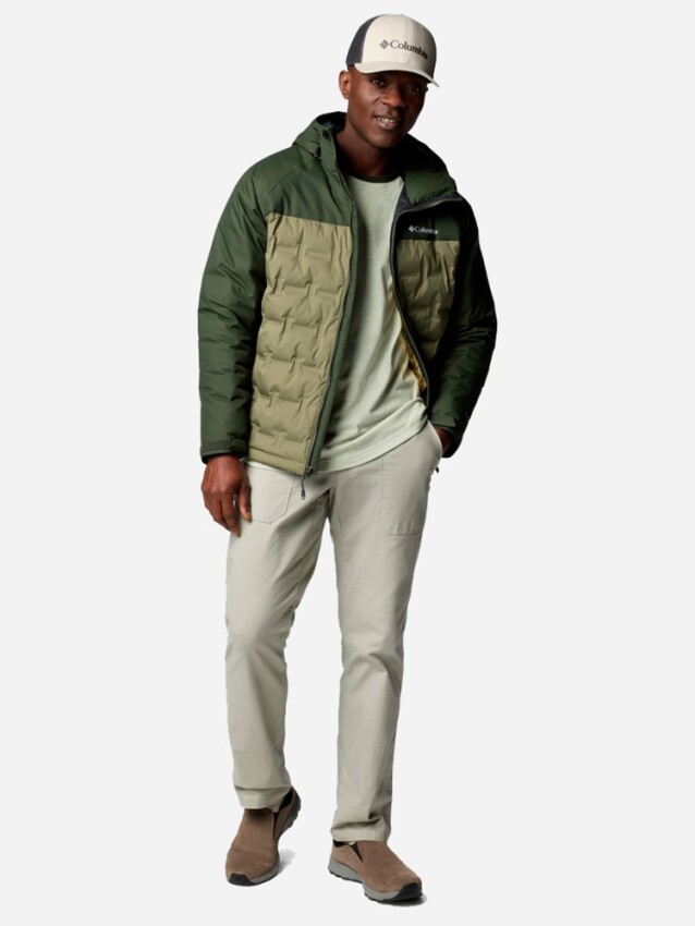 Columbia Grand Trek III Down Hooded Yeşil Erkek Mont - 3