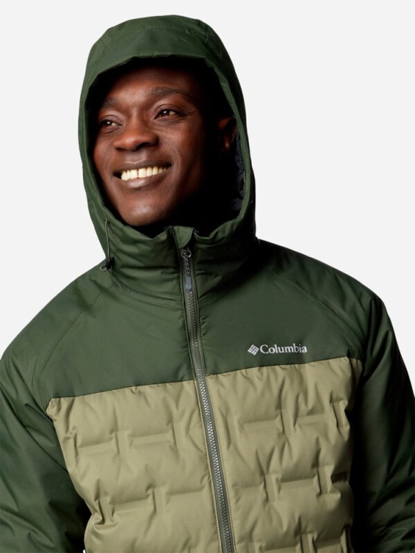 Columbia Grand Trek III Down Hooded Yeşil Erkek Mont - 4