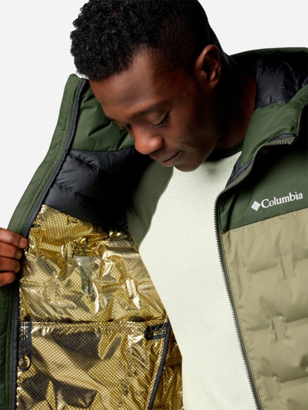 Columbia Grand Trek III Down Hooded Yeşil Erkek Mont - 5