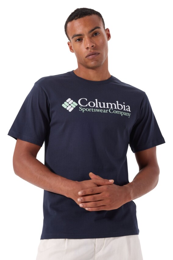 Columbia Retro Logo 2 SS Erkek Tshirt - 1