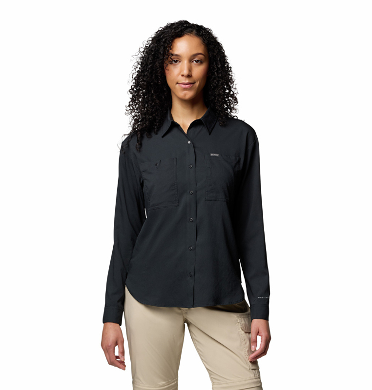 Columbia Silver Ridge Utility Ls Shirt Siyah Kadın Gömlek - 1