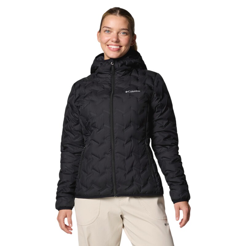 Columbia WK2769 Delta Ridge II Down Hooded Jacket Siyah Kadın Mont - Columbia