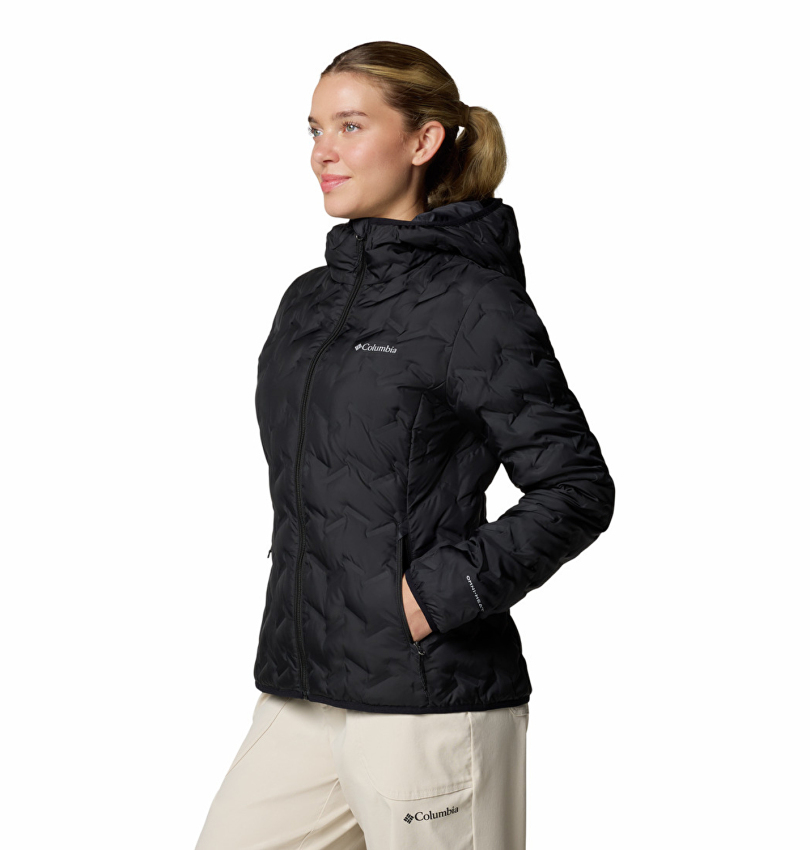 Columbia WK2769 Delta Ridge II Down Hooded Jacket Siyah Kadın Mont - 4