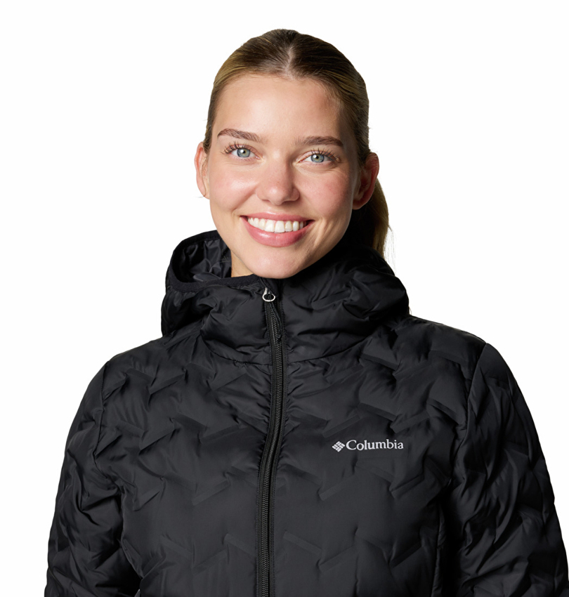 Columbia WK2769 Delta Ridge II Down Hooded Jacket Siyah Kadın Mont - 5